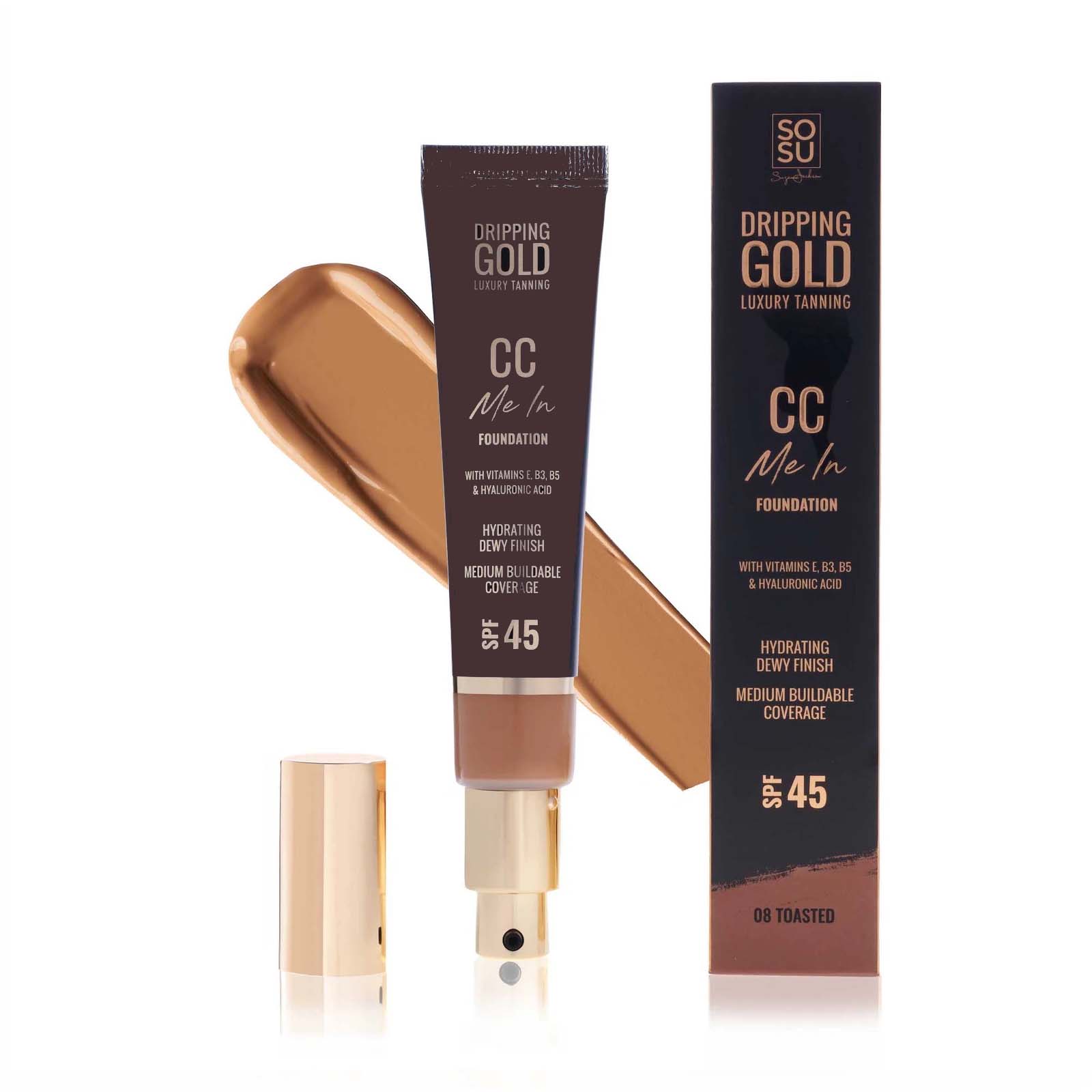 SOSU Dripping Gold Cc Me Foundation- Toasted SOSU Dripping Gold Cc Me Foundation- Toasted