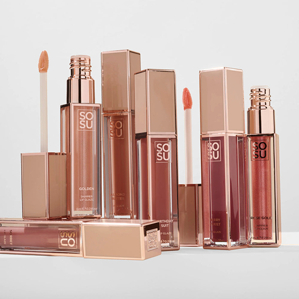 SOSU Shimmer Lip Glaze Golden