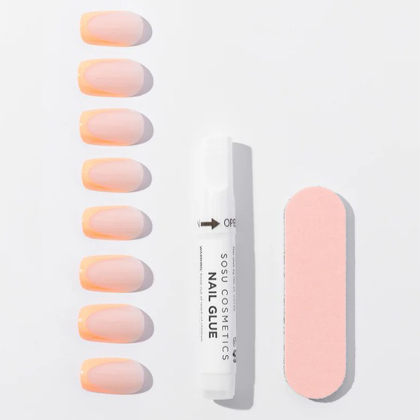 SOSU Nails She's Peachy Medium Length SOSU Nails She's Peachy Medium Length