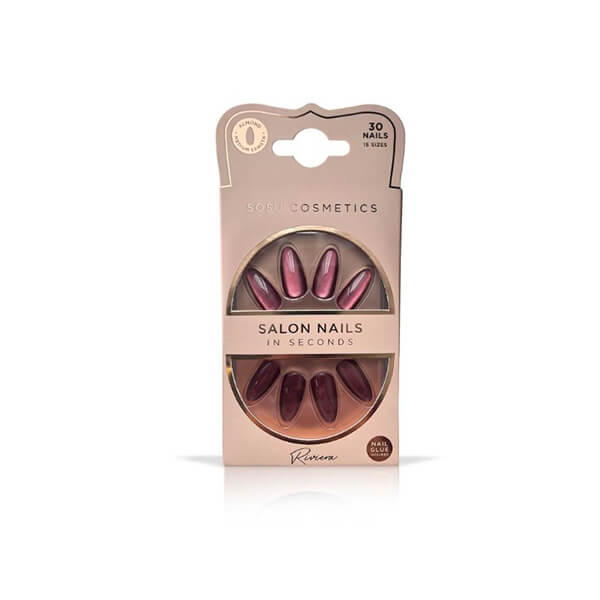 SOSU Nails Riviera Almond Medium Length SOSU Nails Riviera Almond Medium Length