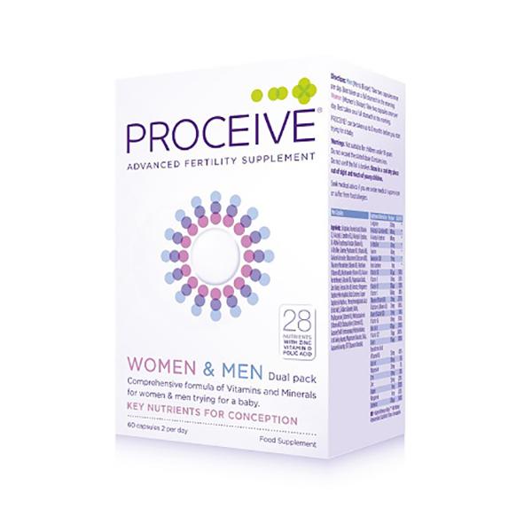 Proceive Advanced Fertility Supplement for Women & Men Dual Pack (120)