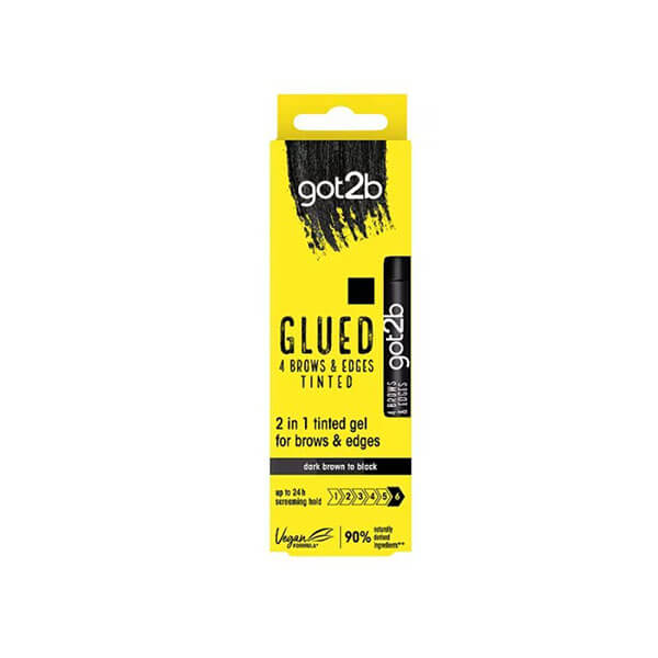 Schwarzkopf Got2b Glued 4 Brows & Edges Tinted Dark Brown Black 16ml Schwarzkopf Got2b Glued 4 Brows & Edges Tinted Dark Brown Black 16ml