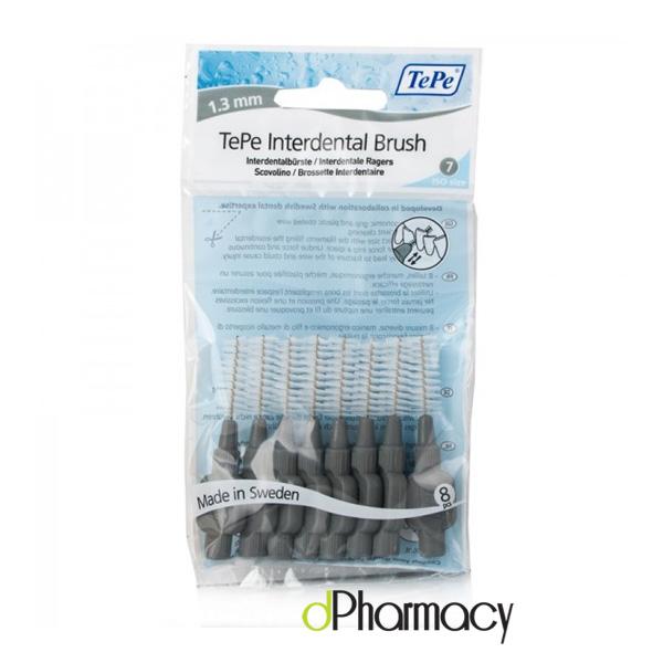 TePe Interdental Brushes 7 Grey 1.3mm (8) TePe Interdental Brushes 7 Grey 1.3mm (8)