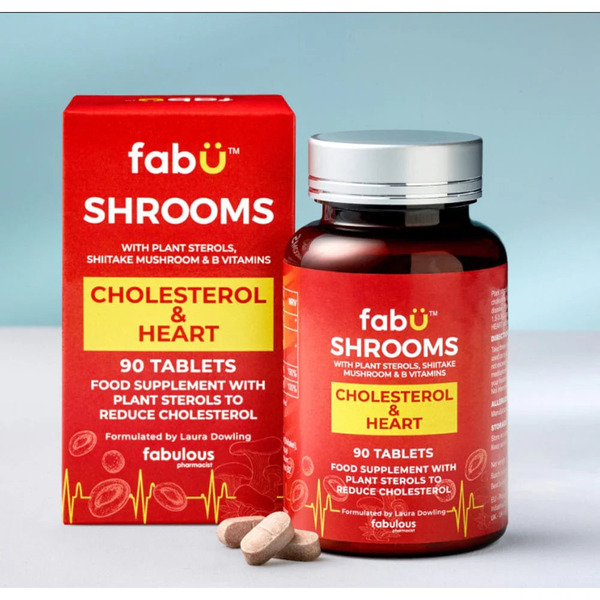 FabÜ Shrooms Cholesterol & Heart (90tabs)