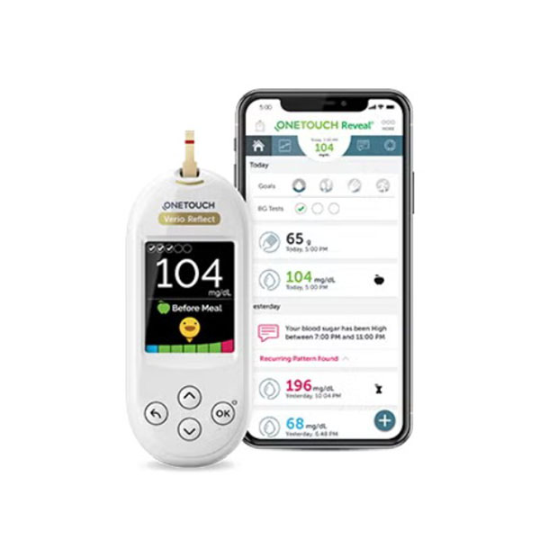 One Touch Verio Reflect Blood Glucose Monitoring System One Touch Verio Reflect Blood Glucose Monitoring System