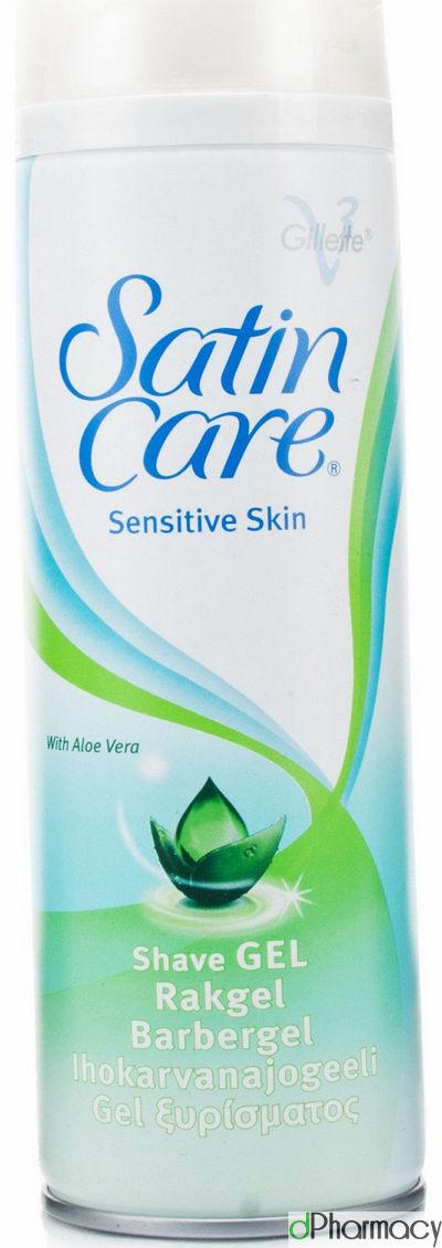 Gillette Satin Care Shave Gel Sensitive 200Ml Gillette Satin Care Shave Gel Sensitive 200Ml