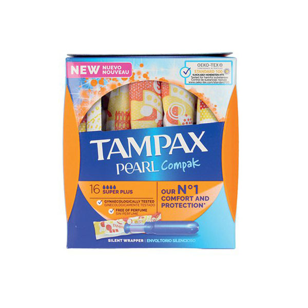 Tampax Pearl Compak Applicator Super Plus 16 Tampax Pearl Compak Applicator Super Plus 16