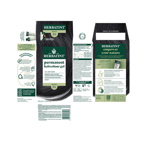 Herbatint Permanent Hair Colour Black (170 ml) Herbatint Permanent Hair Colour Black (170 ml)