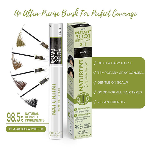 Naturtint Instant Root Retouch 2in1 Black (10 ml)