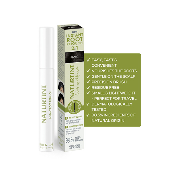 Naturtint Instant Root Retouch 2in1 Black (10 ml)