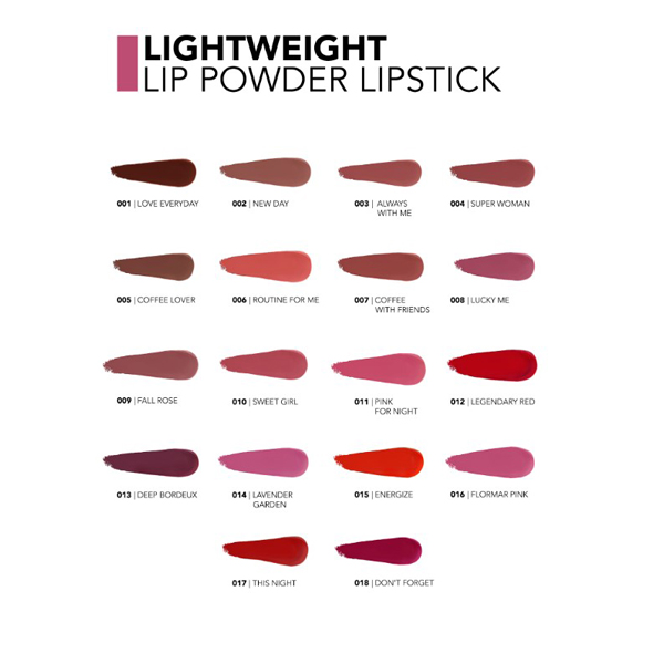 Flormar Lightweight Lip Powder Lipstick 005 Coffee Lover Flormar Lightweight Lip Powder Lipstick 005 Coffee Lover