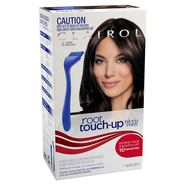 Clairol Nice N Easy Root Touch Up Permanent Hair Colour 4 Dark Brown Clairol Nice N Easy Root Touch Up Permanent Hair Colour 4 Dark Brown