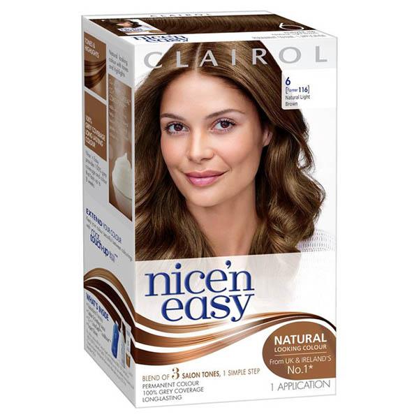 Clairol Nice N Easy Permanent Hair Colour 6 Light Brown
