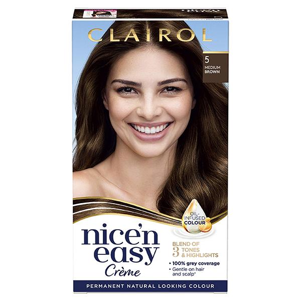 Clairol Nice N Easy Permanent Hair Colour 5 Medium Brown Clairol Nice N Easy Permanent Hair Colour 5 Medium Brown