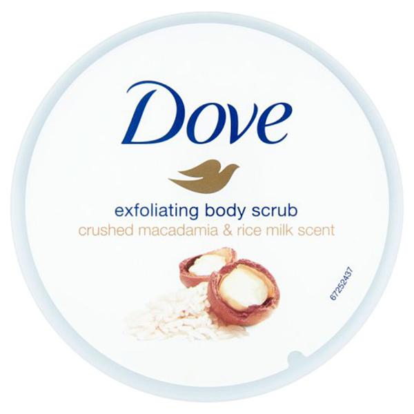 Dove Exfoliating Body Scrub Crushed Macadamia And Rice Milk Dove Exfoliating Body Scrub Crushed Macadamia And Rice Milk