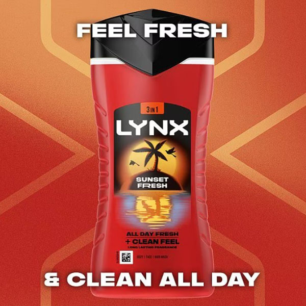 Lynx Sunset Fresh Shower Gel 225ml Lynx Sunset Fresh Shower Gel 225ml